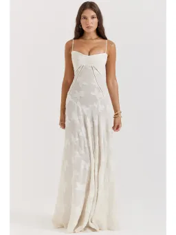 House Of CB Seren Dress In Vintage Cream Size S / AU 8 for rent on The Volte - image 1