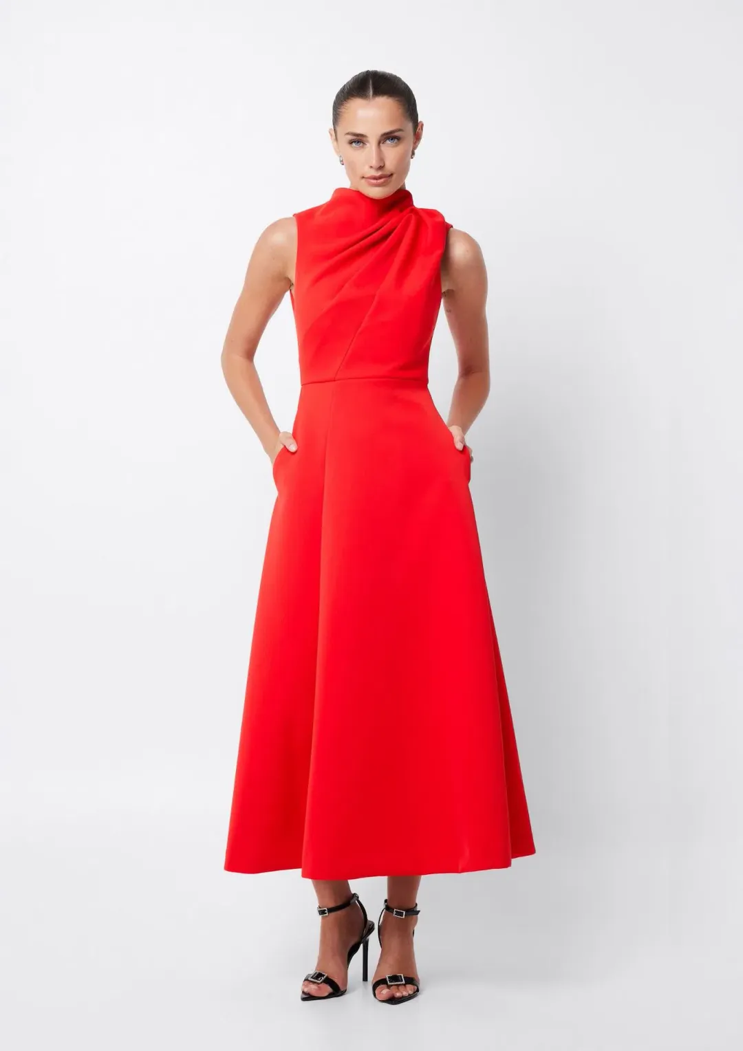 Mossman Cosmic Maxi Dress Red Size 8 for rent on The Volte - main image