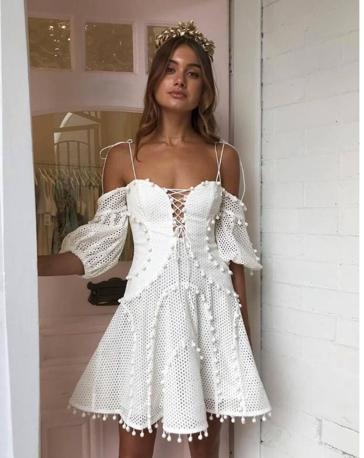 Thurley Dreamer dress in Ivory for rent on The Volte - main image