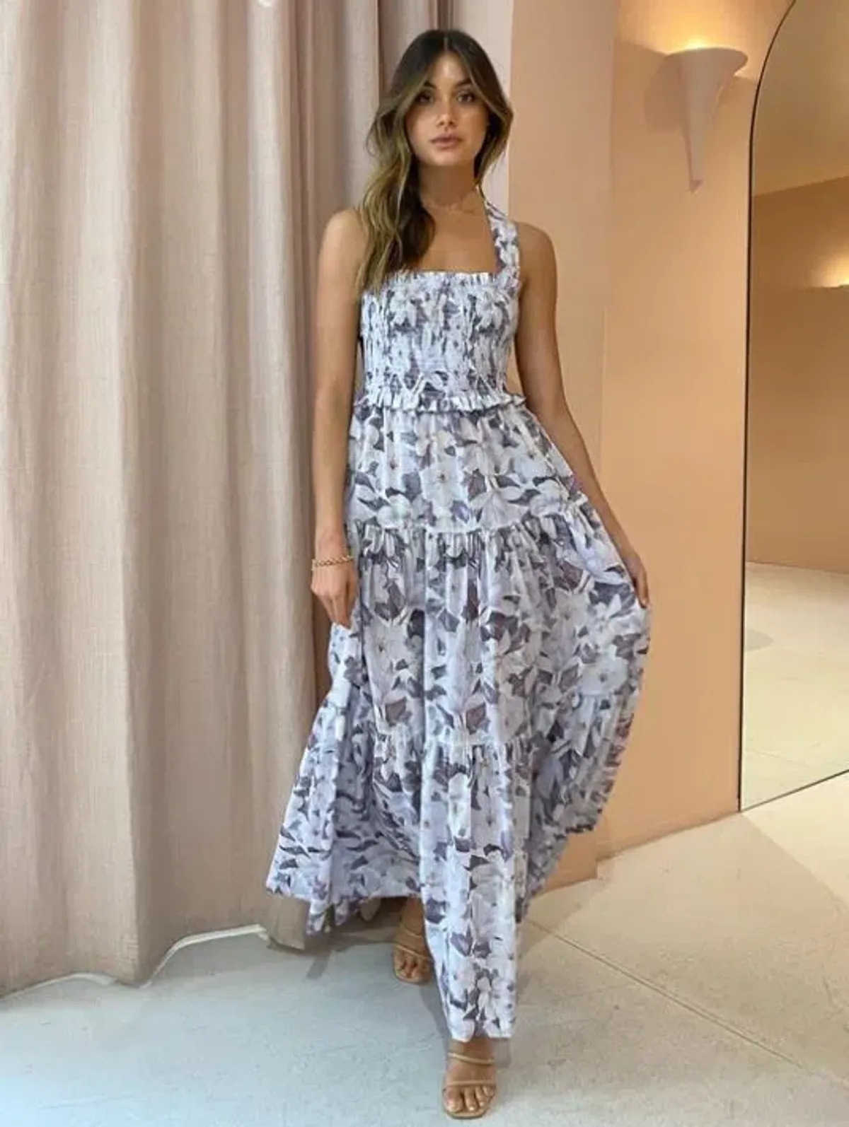 Bec & Bridge Gardenia Cotton Maxi Dress Multi Size AU 8 for rent on The Volte - main image