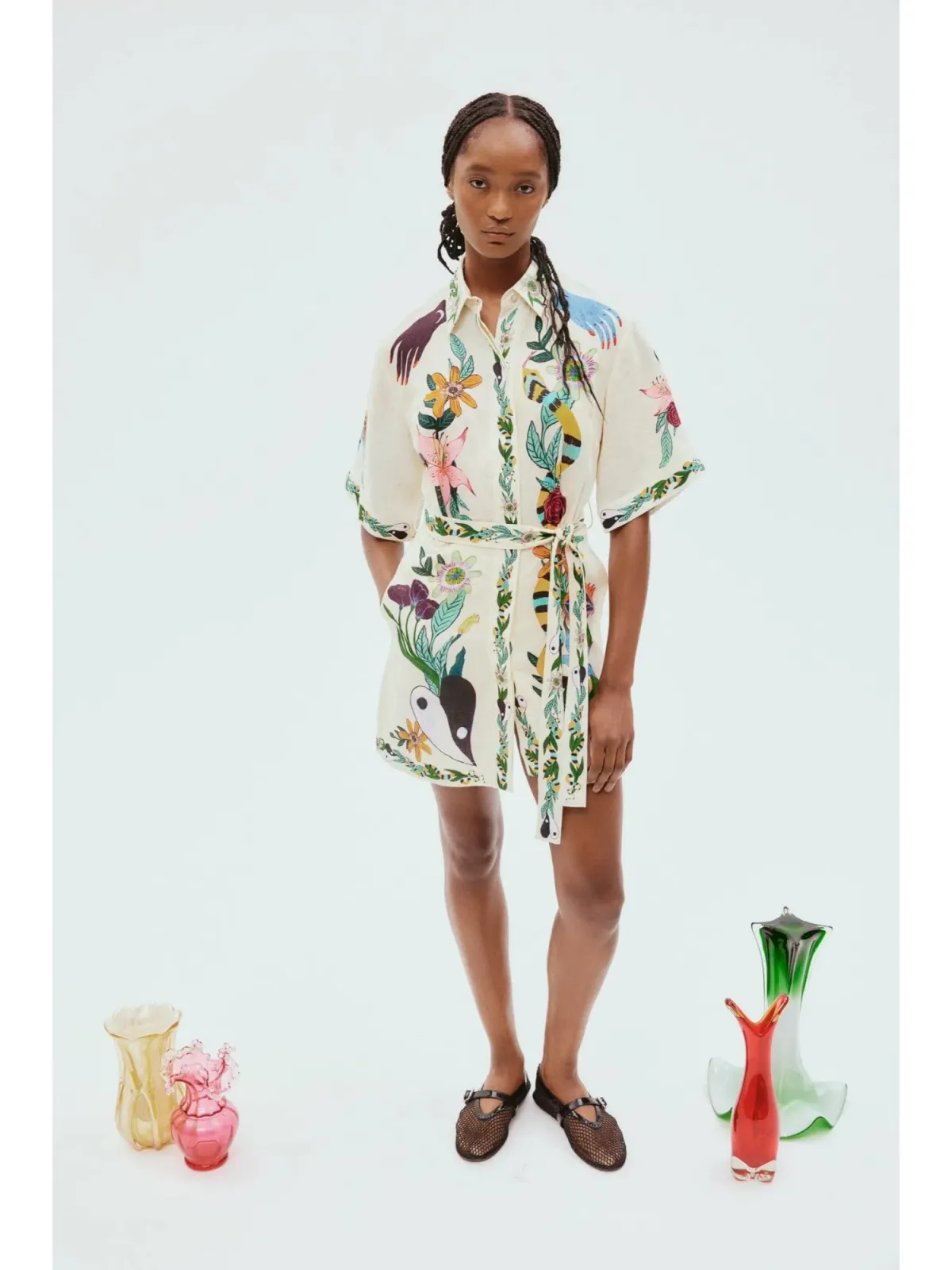 Alemais Meagan Mini Dress Floral Print Size AU 10 - Image 1
