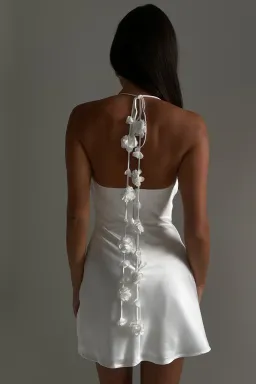 Meshki Otillie Mini Dress White Size 10 for rent on The Volte - image 3