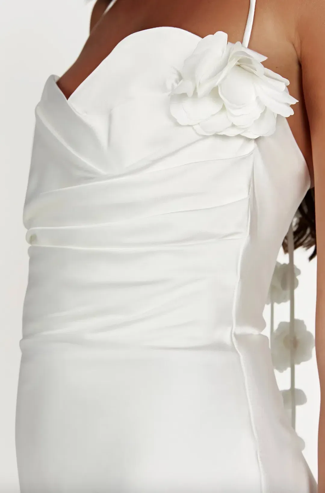 Meshki Otillie Mini Dress White Size 10 for rent on The Volte - main image