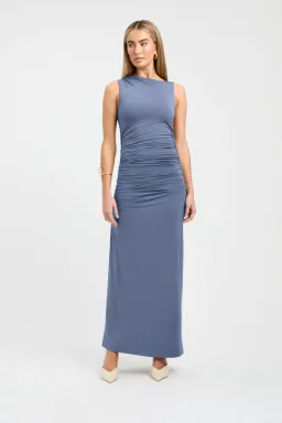 Kookai Alannah Maxi Dress Blue Size 8 for rent on The Volte - image 1