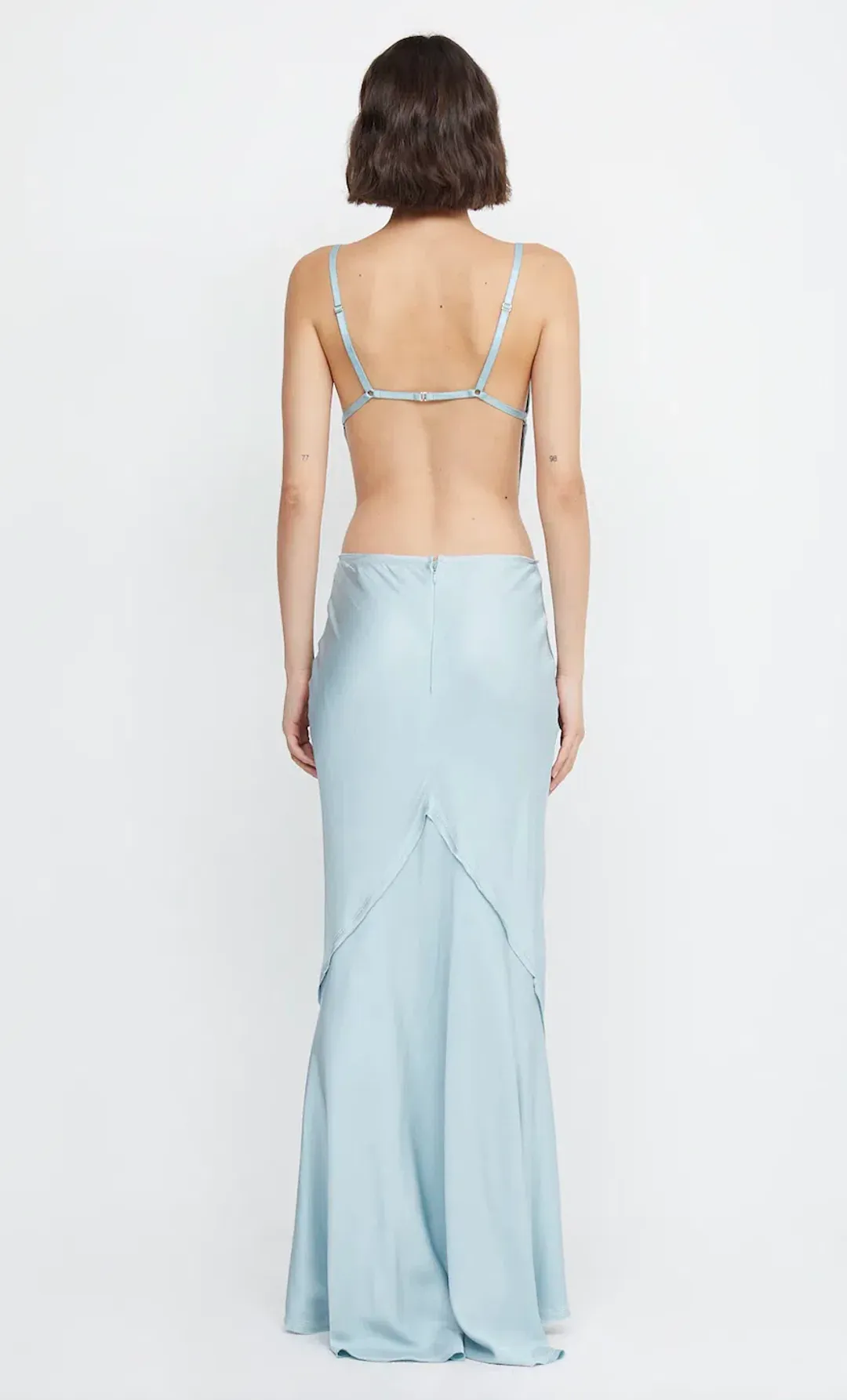 Bec & Bridge Diamond Days Strap Cropped Top & Evangeline Maxi Skirt Set Blue Size 8 / AU 8 for rent on The Volte - main image
