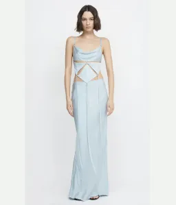 Bec & Bridge Diamond Days Strap Cropped Top & Evangeline Maxi Skirt Set Blue Size 8 / AU 8 for rent on The Volte - image 1