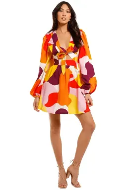 Rebecca Vallance Del Rio Mini Dress Multi Size 10 for rent on The Volte - image 1