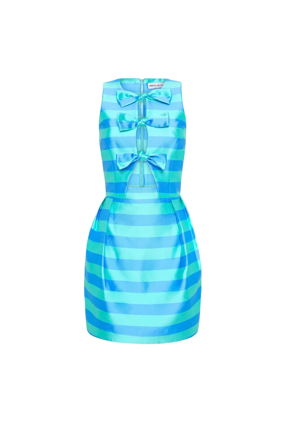 Rebecca Vallance Seychelles Bow Mini Dress Blue Size 6 for rent on The Volte - main image