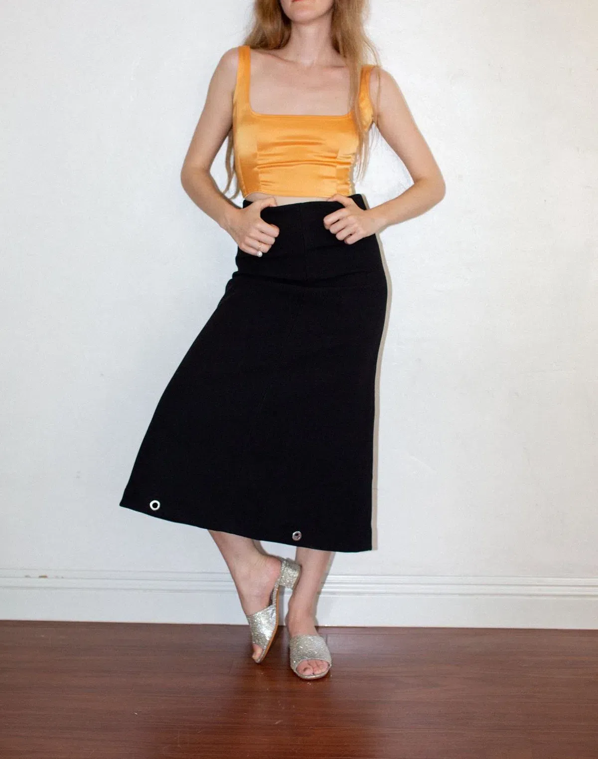 Paris Georgia Marnie Top & Trousers Set Marigold Size L / AU 12 - Image 1