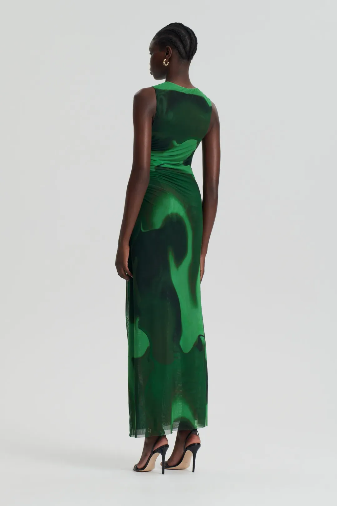 Scanlan Theodore Italian Watercolour Print Dress in Safari Size 8 for rent on The Volte - main image