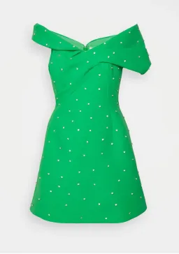 Rachel Gilbert Matteo Beaded Mini Dress in Green Size 4/AU14 for rent on The Volte - image 4