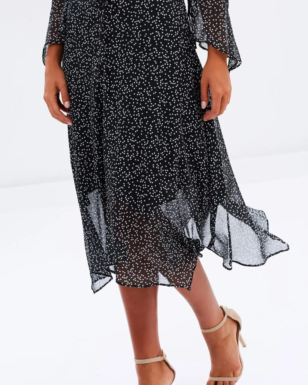 Bec & Bridge Stargazer Midi Dress Black Size 10 for rent on The Volte - main image