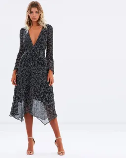 Bec & Bridge Stargazer Midi Dress Black Size 10 for rent on The Volte - image 1