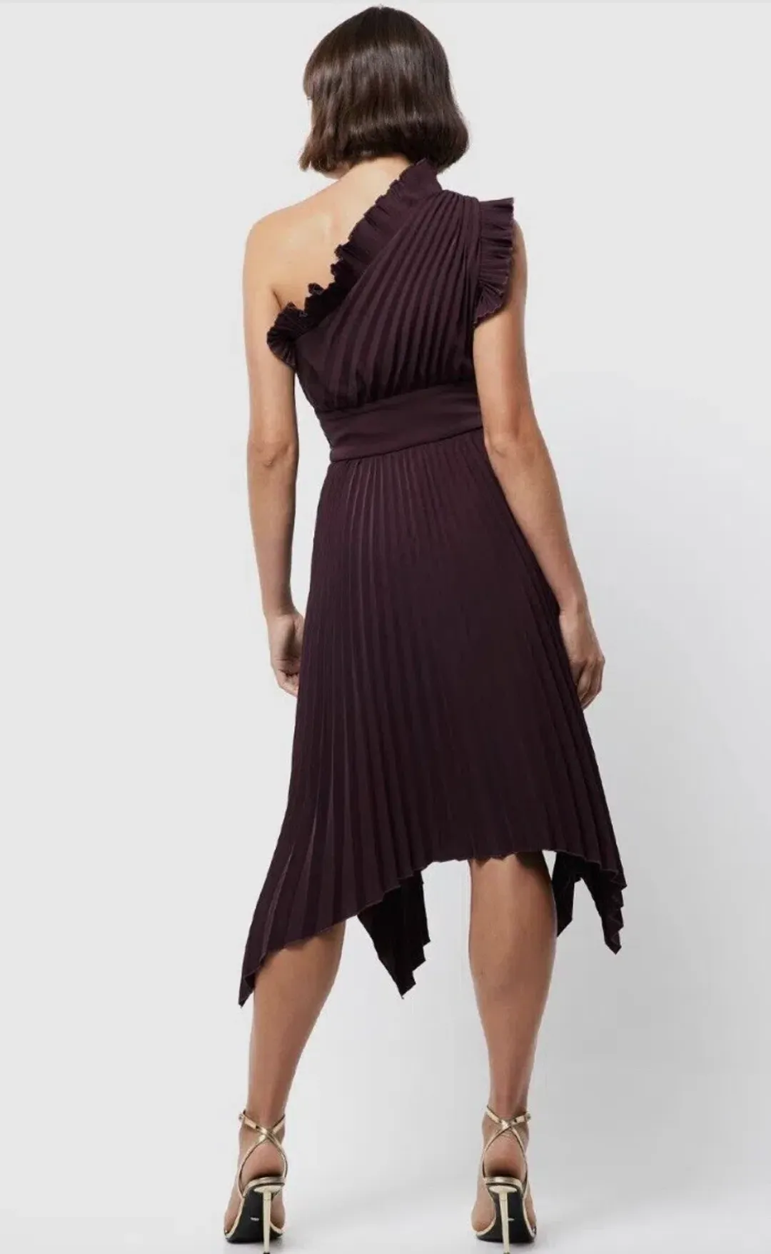 Mossman Lady Like Dress Burgundy Size 6 for rent on The Volte - main image