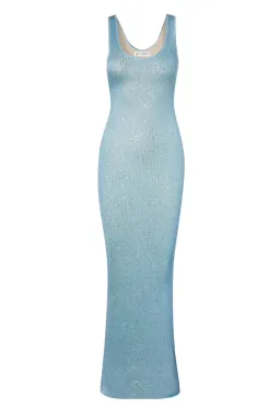 Asta Resort Ana Maxi Dress Blue Sequin Size S / AU 8 for rent on The Volte - image 9