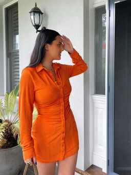 With Jean Andy Mini Dress Maple Size XL / AU 14 for rent on The Volte - image 1