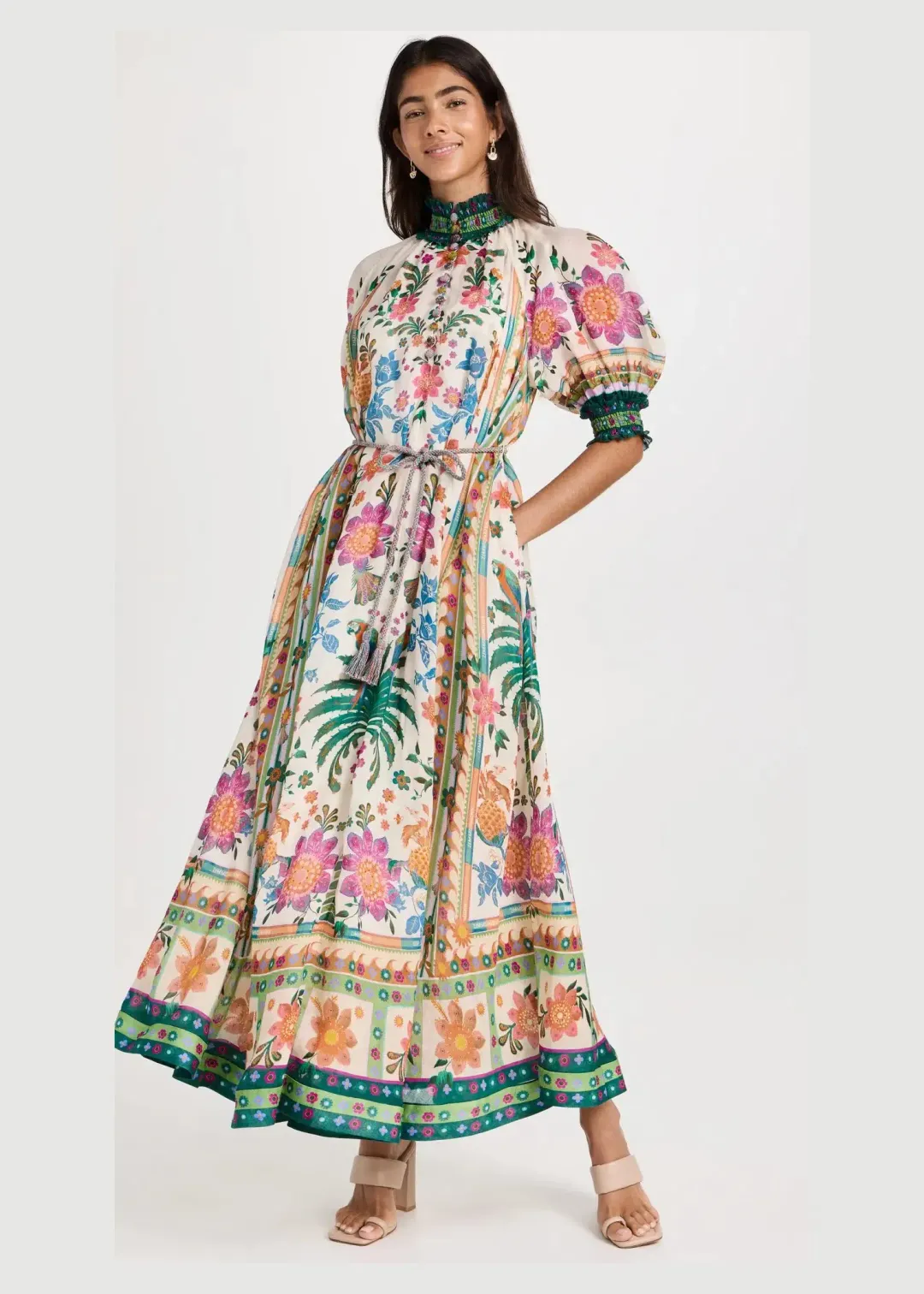 Zimmermann Ginger Swing Maxi Dress Multi Print Size 1 / AU 10 for rent on The Volte - main image