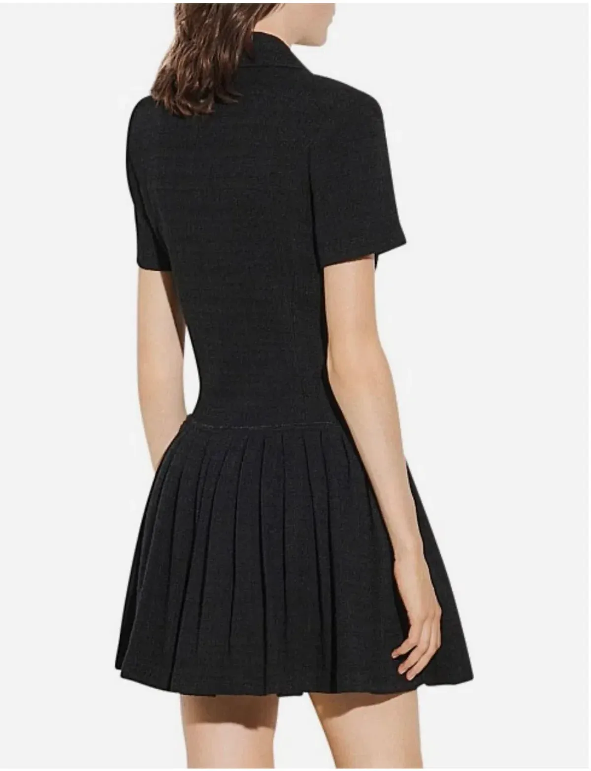 Sandro Double Breaseted Mini Dress Black Size AU 14 - Image 3