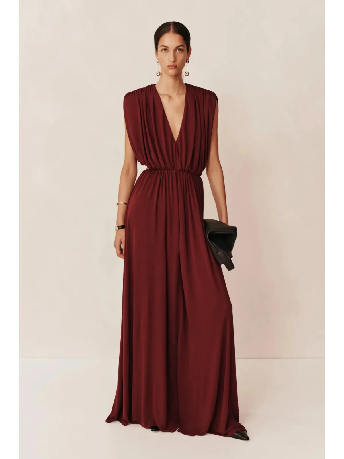 Esse Studios Gossamer Maxi Dress Tempranillo Size AU 8 - Image 1