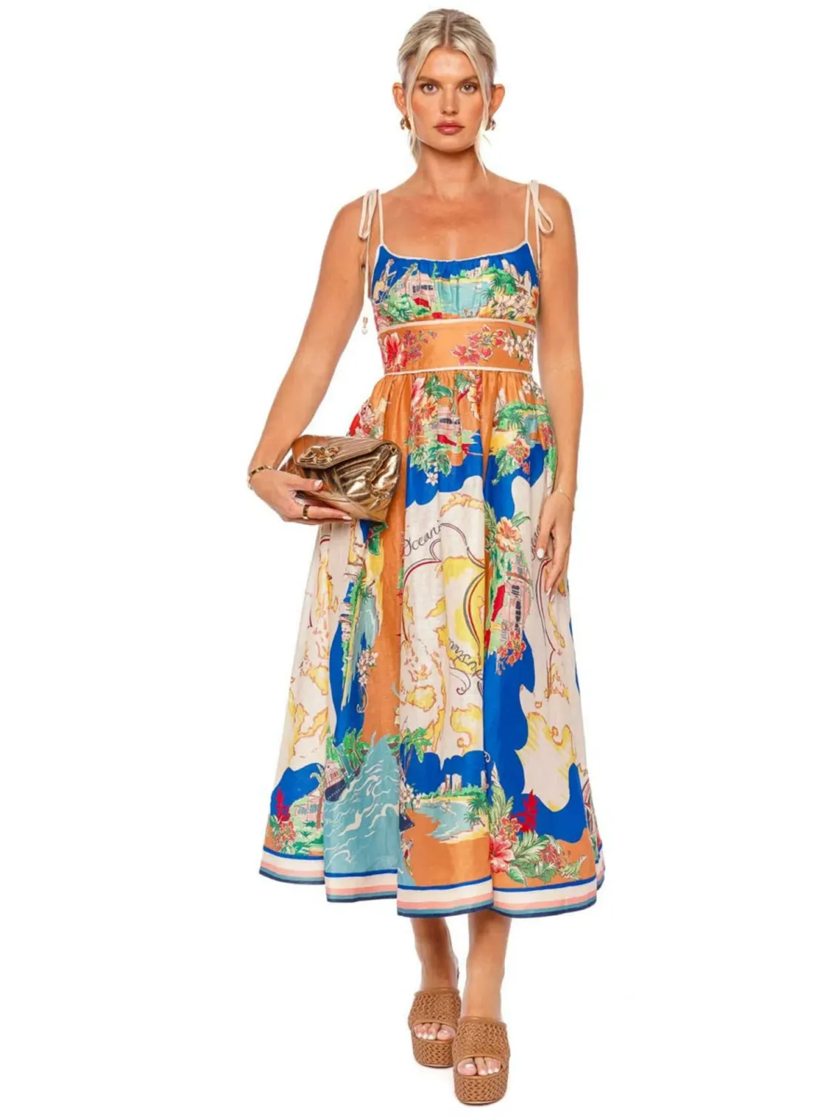 Zimmermann Alight Picnic Dress Nautical Map Size 2 / AU 12 - Image 1