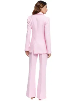 Rebecca Vallance Garance Jacket and Pant Set in Pink Size AU 10 for rent on The Volte - image 3