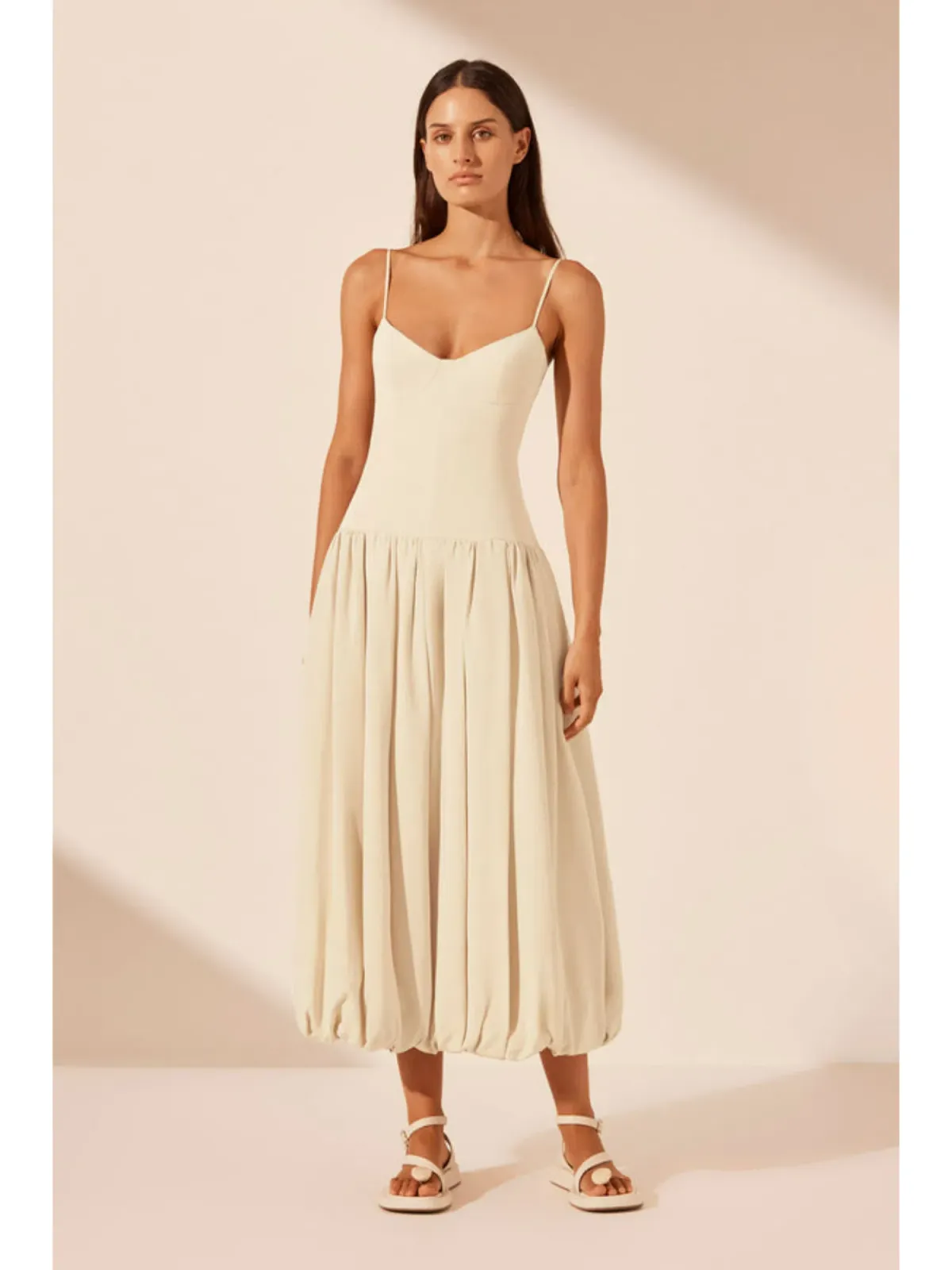 Shona Joy Vento Dress in Bone Size AU 6 - Image 1