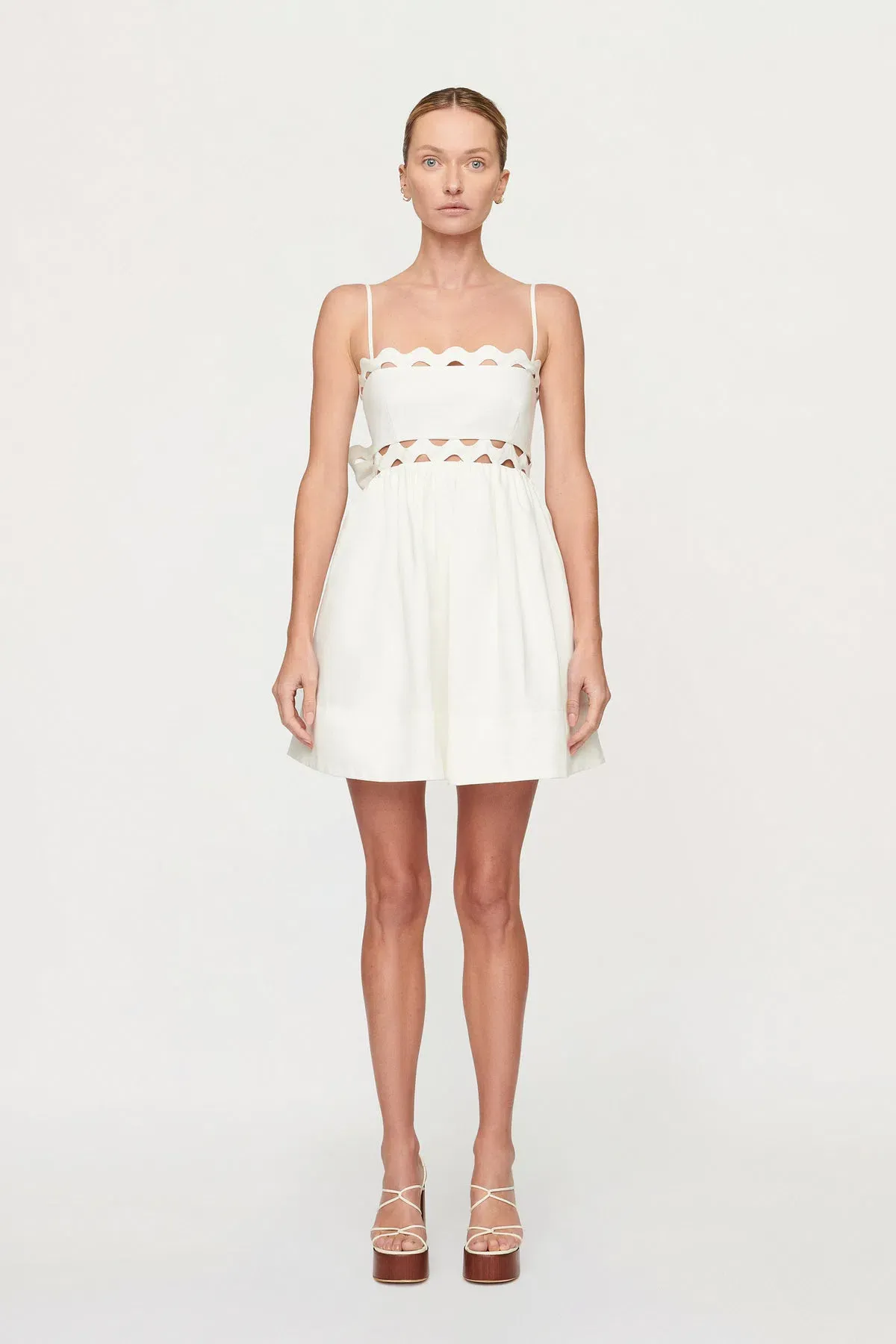 Clea Kalina Mini Dress White Size S / AU 8 - Image 1