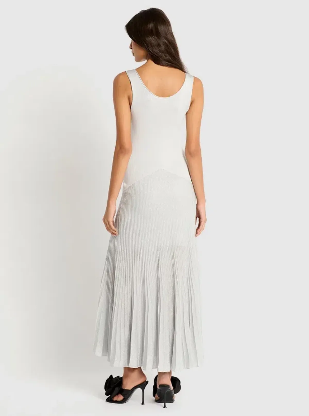 Sass & Bide Sun Energy Knit Dress Silver Size 8 - Image 3