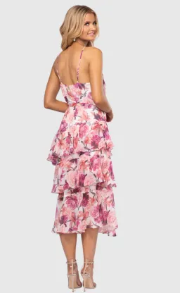 Pilgrim Bambi Midi Dress Pink Floral Size 8 for rent on The Volte - image 3