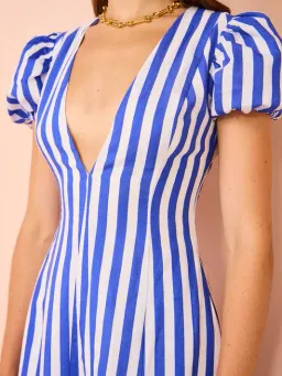By Nicola Short Sleeve Wavy Maxi Stripe Size 8 for rent on The Volte - image 4