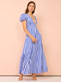 By Nicola Short Sleeve Wavy Maxi Stripe Size 8 for rent on The Volte - image 6