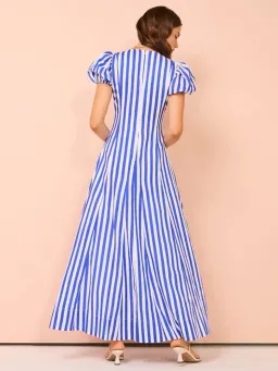 By Nicola Short Sleeve Wavy Maxi Stripe Size 8 for rent on The Volte - image 3