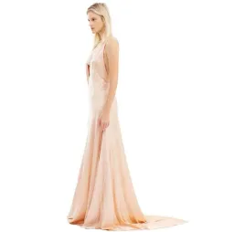 Michael Lo Sordo Alexandra Silk Dress Pink Champagne Size 8 for rent on The Volte - image 2