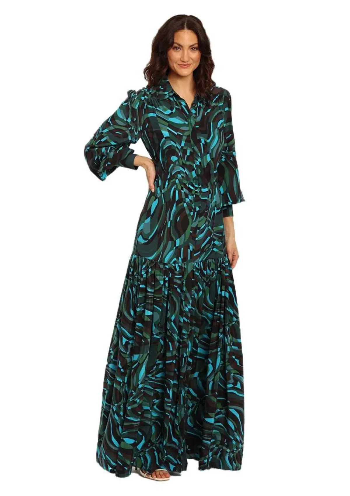 Rebecca Vallance La Bamba Maxi Dress Print Size 14 for rent on The Volte - main image