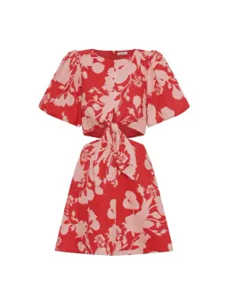 Kivari Delfina Cut Out Mini Dress Floral Size 10 for rent on The Volte - image 4