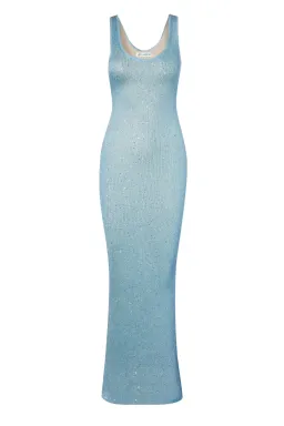 Asta Resort Ana Dress Baia Blue Sequin Size S/AU 8 for rent on The Volte - image 3