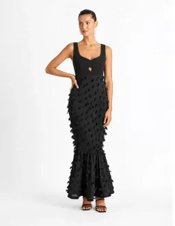 Sheike Imani Midi Dress Black Size 8 for rent on The Volte - image 1