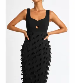 Sheike Imani Midi Dress Black Size 8 for rent on The Volte - image 3