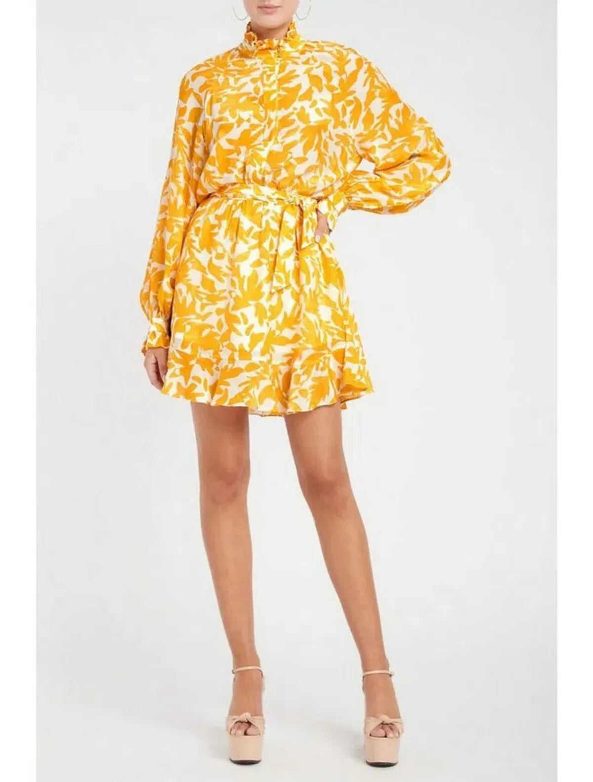 Rebecca Vallance Limoncello Mini Dress in Yellow Size 6 - Image 2