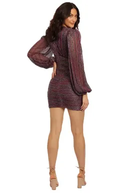 Rebecca Vallance Casey V Mini Dress in Multi Size 8 for rent on The Volte - image 3