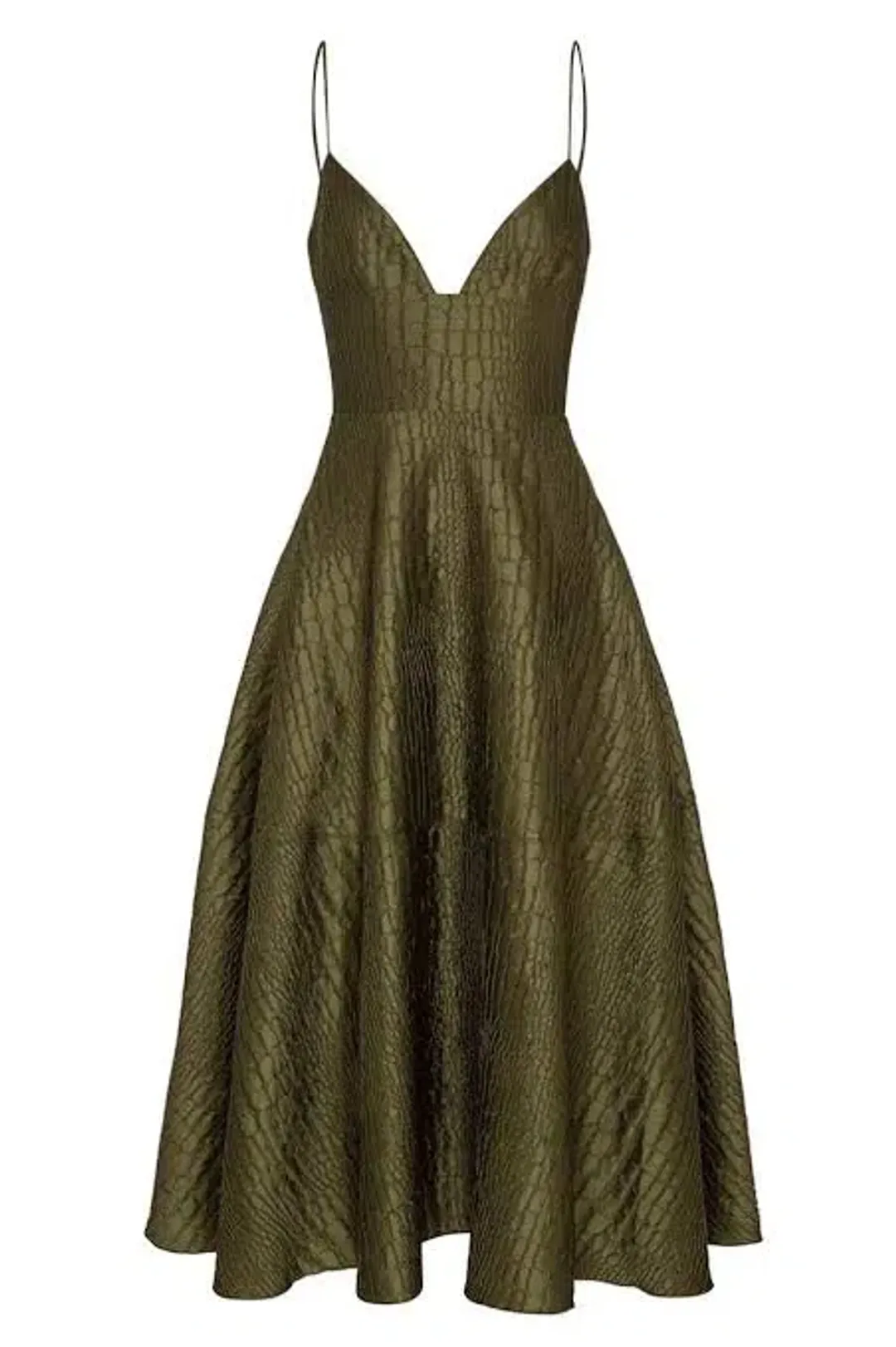 Alex Perry La Verne Silk Dress Green Size 10 for rent on The Volte - main image