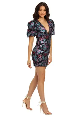 Rebecca Vallance Leila Puff Sleeve Dress Multi Size 14 for rent on The Volte - image 2