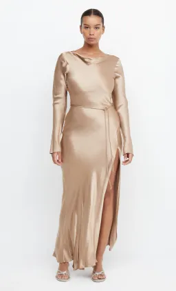 Bec & Bridge Moon Dance Long Sleeve Maxi Dress Golden Size 8 for rent on The Volte - image 3