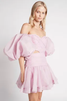 Aje Myriad Cut Out Mini Dress Lilac Size AU 6 for rent on The Volte - image 2