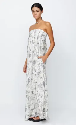 Bec & Bridge Tillie Strapless Maxi Dress Linear Floral Size AU 10 for rent on The Volte - image 4
