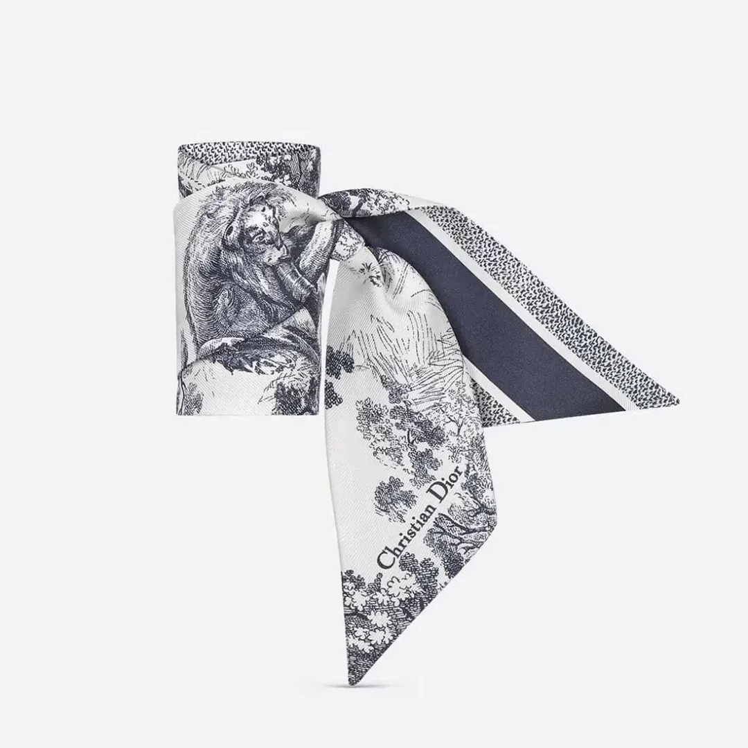 Dior Toile De Jouy Sauvage Mitzah Scarf for rent on The Volte - main image
