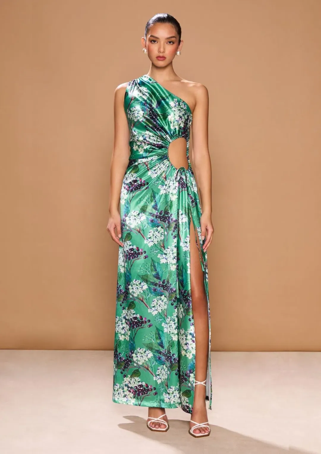 Sonya Moda Nour Maxi Dress Fiori Di Sambuco Size 8 for rent on The Volte - main image