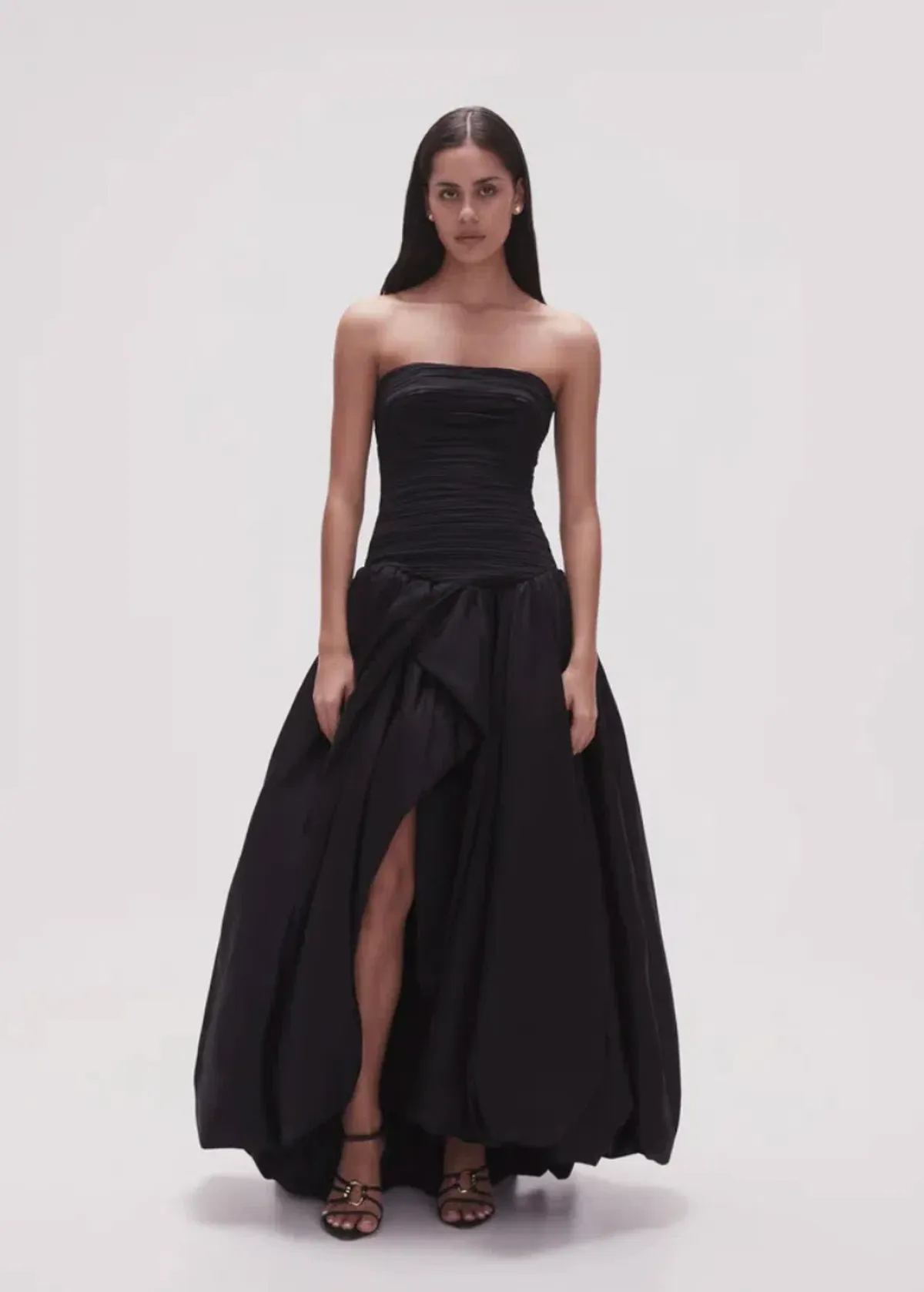Aje Violette Bubble Hem Maxi Dress Black Size 10 - Image 2