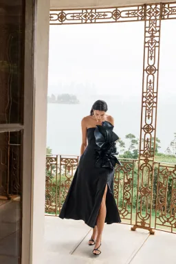 Aje Energy Midi Dress Black Size 14 for rent on The Volte - image 3