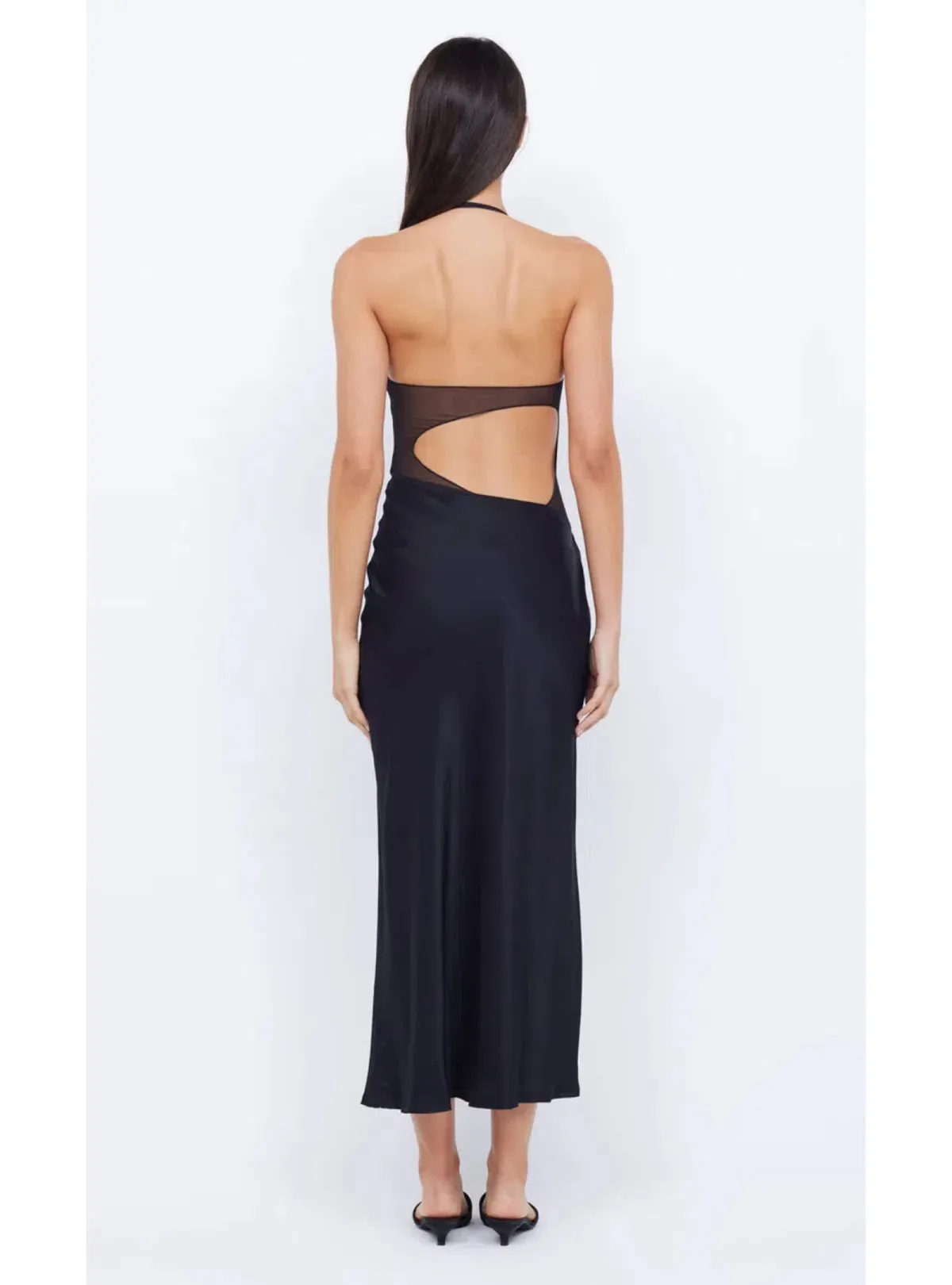 Bec & Bridge Marina Asym Maxi Dress Black Size AU 8 - Image 2